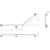 Care Grab Rail 40 Degree LH 870 x 700mm Polished Stainless Steel [291507]