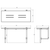 Care Folding Shower Seat 960 x 400mm Brushed Stainless Steel [291511]