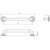 Care Grab Rail Straight 450mm Brushed Stainless Steel [291495]