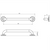 Care Grab Rail Straight 450mm Polished Stainless Steel [291496]
