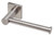 Radii Toilet Roll Holder with Square Plate Brushed Nickel [151464]