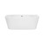 Alegra Contour 1700 Back-to-Wall Freestanding Spa Bath [297370]