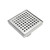 Shower Patterned Floor Grate 57mm x 100mm x 1000mm Centre Outlet 38mm Stainless Steel [296863]