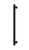 Heated Towel Rail Round 600mm Matte Black [296755]