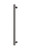 Heated Towel Rail Round 600mm Brushed Carbon [296737]