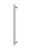 Heated Towel Rail Round 600mm Brushed Nickel [296753]