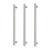 Heated Triple Towel Rail Round 600mm Brushed Nickel [296748]