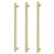 Heated Triple Towel Rail Round 800mm Brushed gold [296730]