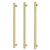 Heated Triple Towel Rail Round 800mm Brushed gold [296730]