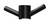Vertical Rail Hook Round Matte Black [296761]