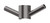 Vertical Rail Hook Round Brushed Carbon [296764]