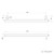 Heated Towel Rail Square 600mm Brushed Nickel [296736]