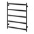 Five Flat Bar Heated Towel Ladder 550mm x 740mm Matte Black [296762]