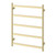 Five Flat Bar Heated Towel Ladder 550mm x 740mm Brushed gold [296732]