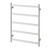 Five Flat Bar Heated Towel Ladder 550mm x 740mm Brushed Nickel [296723]