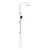 Round Project Twin Shower 4 Star Rating Brushed Nickel [297049]