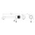 Opal Wall Basin/Bath Mixer Separate Back Plate 260mm Brushed Nickel [297005]