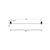 Opal Single Towel Rail 800mm Brushed Nickel [297050]