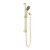 Round Metal Project Shower Rail 4 Star Rating Brushed Gold [297037]