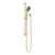 Round Metal Project Shower Rail 4 Star Rating Brushed Gold [297037]