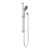 Round Metal Project Shower Rail 4 Star Rating Brushed Nickel [297038]
