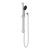 Round Metal Project Shower Rail 4 Star Rating Chrome [297021]