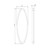 Mecca Care Backrest Removable Wall Cover Plate Chrome [296998]