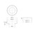 130mm Round Tile Insert Floor Waste 80mm Outlet Gun Metal [296972]