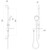 Ivy Hand Shower on Rail 3Star Chrome [151888]