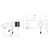 Opal Wall Basin/Bath Mixer 120mm Brushed Gold [297278]