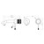 Opal Wall Basin/Bath Mixer Separate Back Plate 160mm Brushed Nickel [297346]