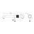 Opal Wall Basin/Bath Mixer Separate Back Plate 230mm Brushed Nickel [297350]