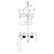 Opal Progressive Shower System Separate Plate With Spout 250mm Trim Kits Only Brushed Bronze [297137]