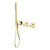 Opal Progressive Shower System Separate Plate Brushed Gold [297169]