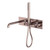 Kara Progressive Shower System With Spout 230mm Brushed Bronze [297236]