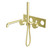 Kara Progressive Shower System With Spout 230mm Trim Kits Only Brushed Gold [297229]