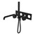Kara Progressive Shower System With Spout 230mm Trim Kits Only Matte Black [297216]