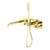Kara Progressive Shower System With Spout 250mm Brushed Gold [297260]