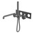 Kara Progressive Shower System With Spout 250mm Trim Kits Only Gun Metal [297140]