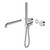 Kara Progressive Shower System Separate Plate With Spout 230mm Trim Kits Only Chrome [297152]