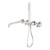 Kara Progressive Shower System Separate Plate With Spout 250mm Brushed Nickel [297293]