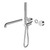 Kara Progressive Shower System Separate Plate With Spout 250mm Trim Kits Only Chrome [297185]
