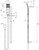 Lexi Deluxe Hand Shower on Rail 3Star Chrome [151838]