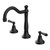 York Basin Set with Metal Lever Matte Black [297311]