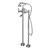 York Freestanding Bath Set With Metal Hand Shower Chrome [297272]