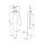 York Freestanding Bath Set With Metal Hand Shower Matte Black [297274]