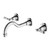 York Wall Basin Set with Metal Lever Chrome [297316]