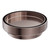 130mm Round Tile Insert Floor Waste 100mm Outlet Brushed Bronze [297091]