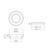 130mm Round Tile Insert Floor Waste 100mm Outlet Gun Metal [297083]
