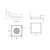100mm Square Tile Insert Floor Waste 50mm Outlet Brushed Nickel [297097]